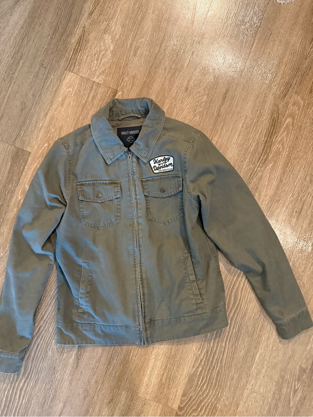 Harley-Davidson Women’s XS Motorcycle Jacket Olive Eagle Logo